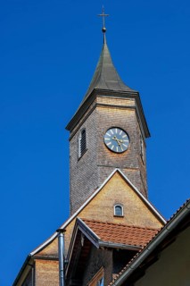 Wooden shingles on the church of St. Martin in Eisenbach