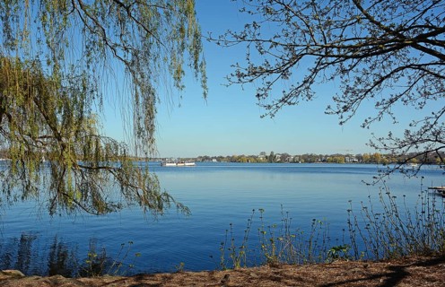 Blick auf die Aussenalster
