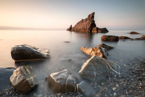 Sunrise at the rocks scoglio della galeazza