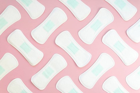 Arrangement pads pink background
