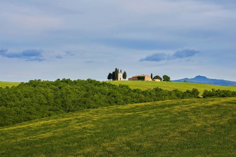 Vitaleta Church in Spring