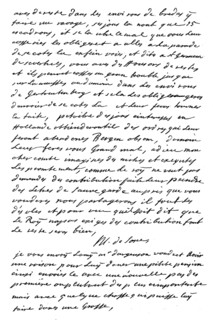 Letter from the Marshal Count Maurice of Saxony