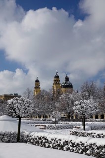 Court Garden with Residence and Theatine Church