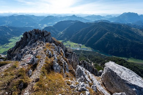 Hiking trail along a ridge
