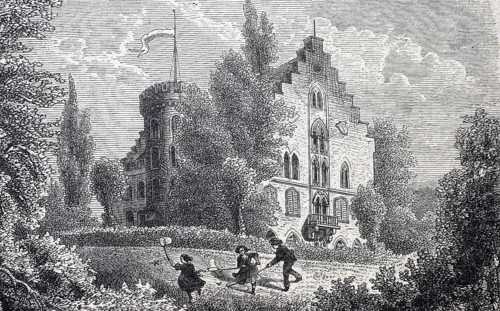 Rosenau Castle is a castle in the middle of a park in Unterwohlsbach