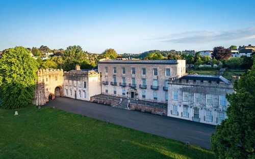 Torre Abbey from a drone