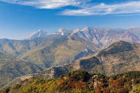 Autumn in the Ligurian Alps near Imperia