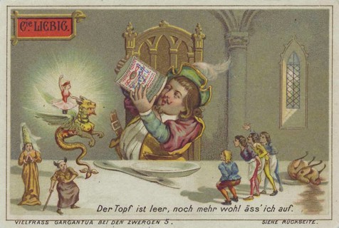 Picture series about the glutton Gargantua