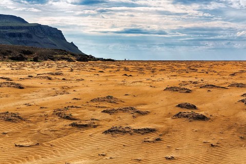 Remote sandy beach