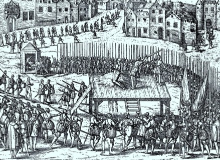 Hinrichtung von Adeligen nach dem Ablassspruch von Albas