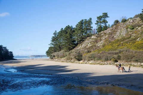 Sainte-Anne sandy beach in Douarnenez Bay