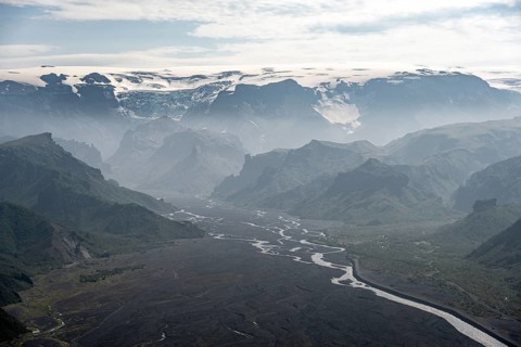 View from the summit of Valhanukur