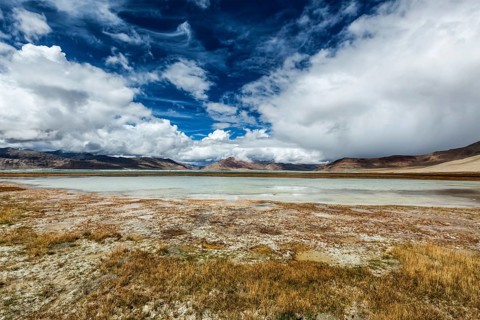 Himalayan scenic landscape scenery near Tso Kar