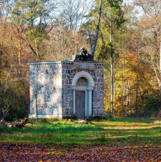 Small mausoleum in the park