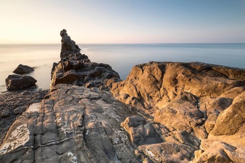Sunrise at the rocks scoglio della galeazza