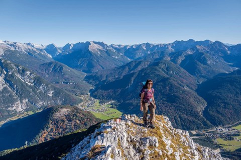 Hiker at the summit