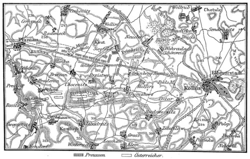 Plan of the Battle of Kollin