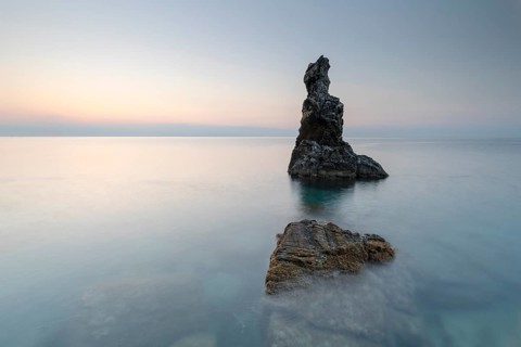 Sunrise at the rocks scoglio della galeazza