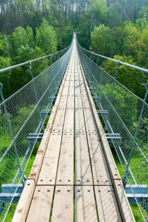 Haengeseilbruecke ueber das Baerental