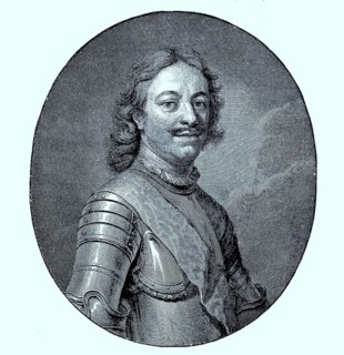 Portraet von Peter I. dem Grossen im Jahr 1686