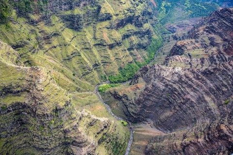 Luftaufnahme des Waimea Canyon State Park
