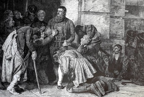 Andreas Hofer was a Tyrolean innkeeper and drover who became the leader of the Tyrolean uprising in 1809. He takes leave of his family