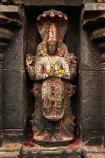 Vishnu image in Hindu temple