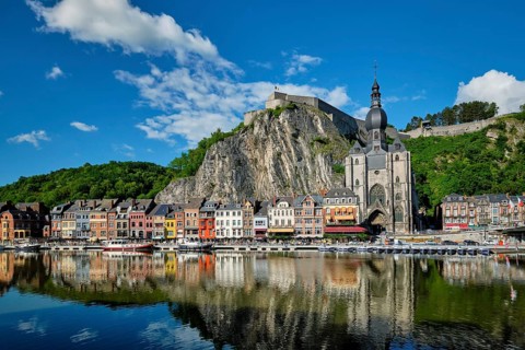 View of picturesque Dinant town