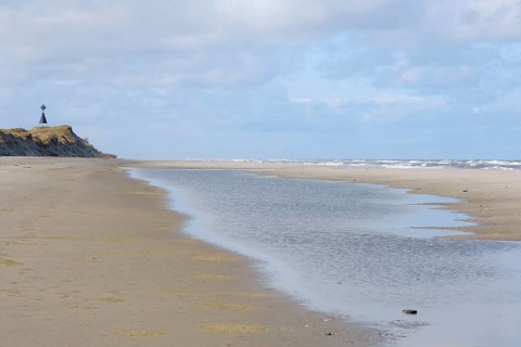 Priel an der Nordseekueste