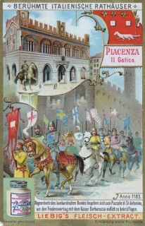Series of famous Italian town halls
