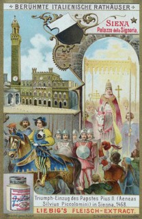 Series of famous Italian town halls