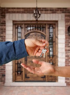 Handing over the keys to A new home