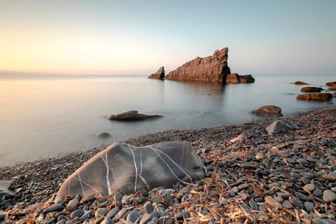 Sunrise at the rocks scoglio della galeazza