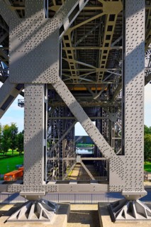 Interior view of the old Niederfinow ship lift