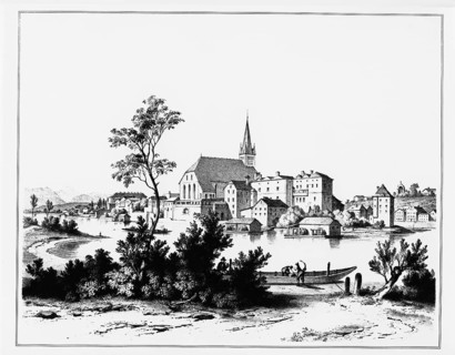 Lithographie nach Zeichnung von G. Pezold