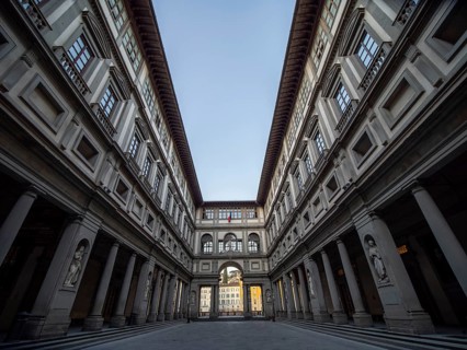 Uffizien am fruehen Morgen