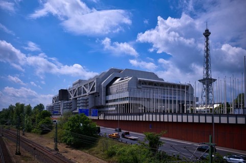 Radio Tower at the Congress Centrum ICC with the Exhibition Grounds