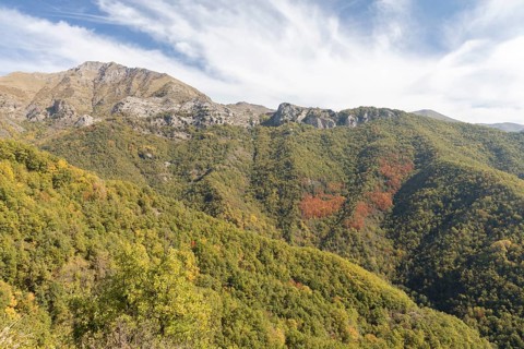 Autumn in the Ligurian Alps near Imperia