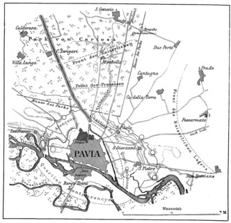 Plan of the Battle of Pavia