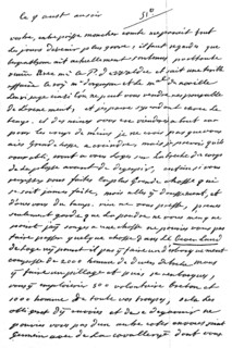 Letter from Hermann Moritz Count of Saxony