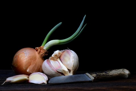 Sprouting common onion