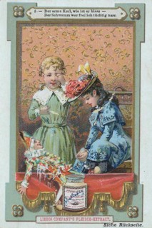 Series of pictures of children with presents