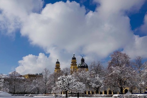 Court Garden with Residence and Theatine Church