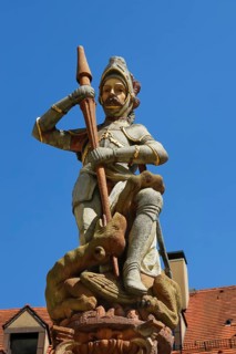 Georgsbrunnen eastern Muensterplatz