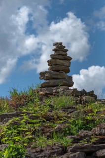 Stones stacked on top of each other