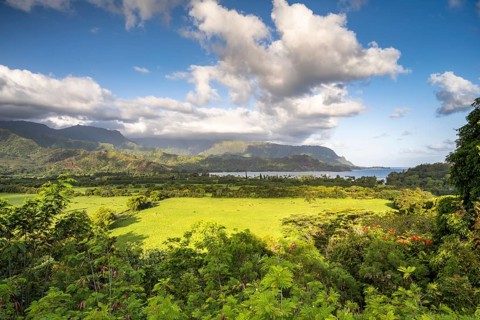 Blick ins Hanalei Valley