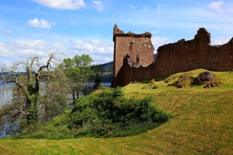 Ruins of Castle Urquhart on Loch Ness