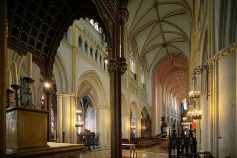 View from the choir to the nave