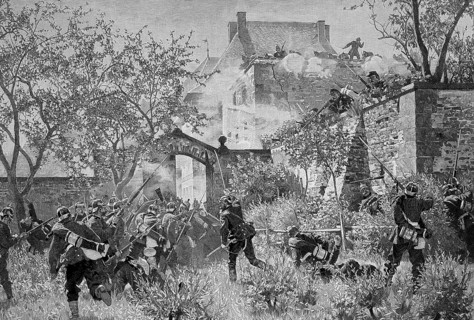 Storming of Gaisberg Castle during the Franco-Prussian War