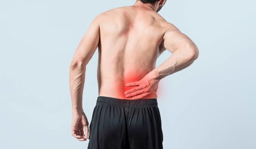 Man with back problems